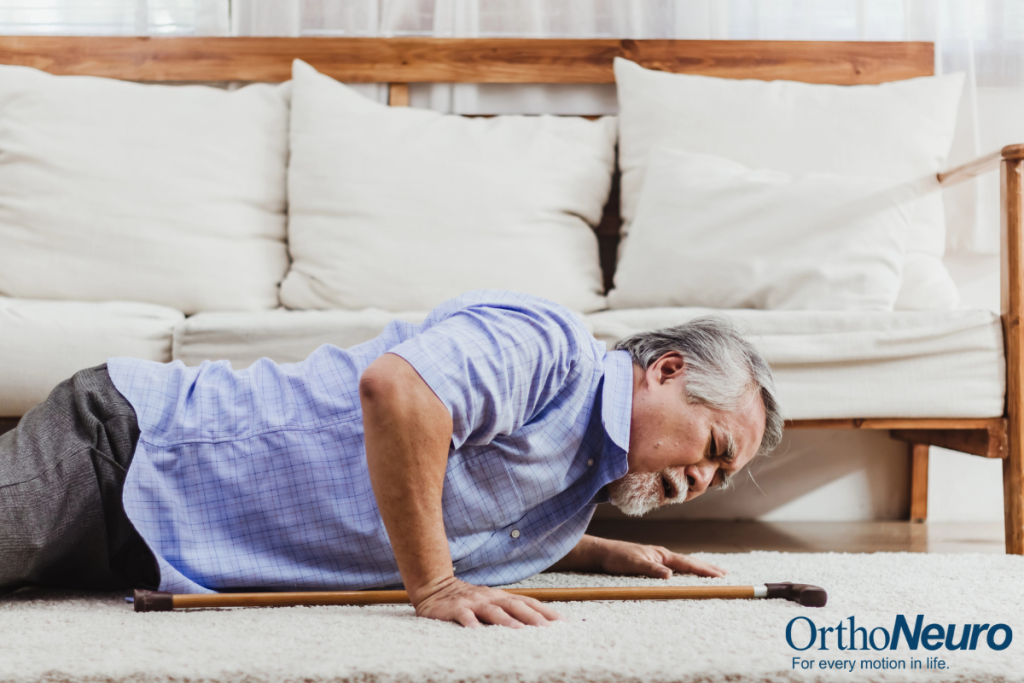 An older man that has fallen at home in Columbus, Ohio.
