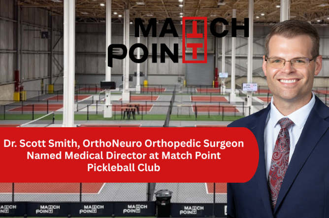 Dr. Scott Smith named Medical Director at Match Point Pickleball Club.